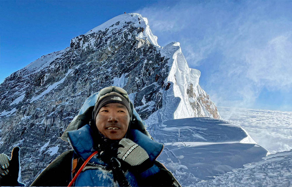 najczęstszy zdobywca Mount Everestu
