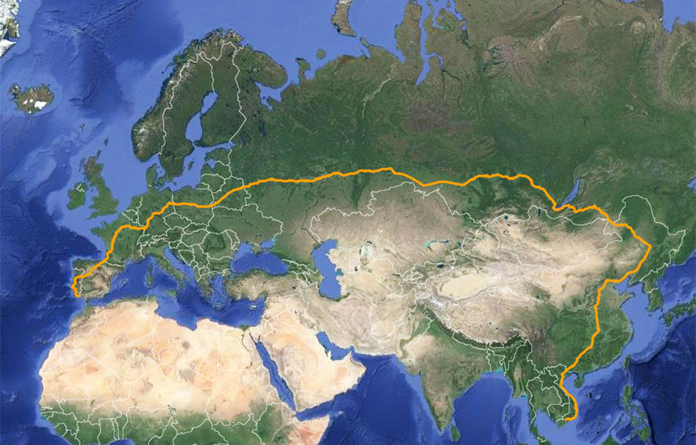 najdłuższa trasa kolejowa świata